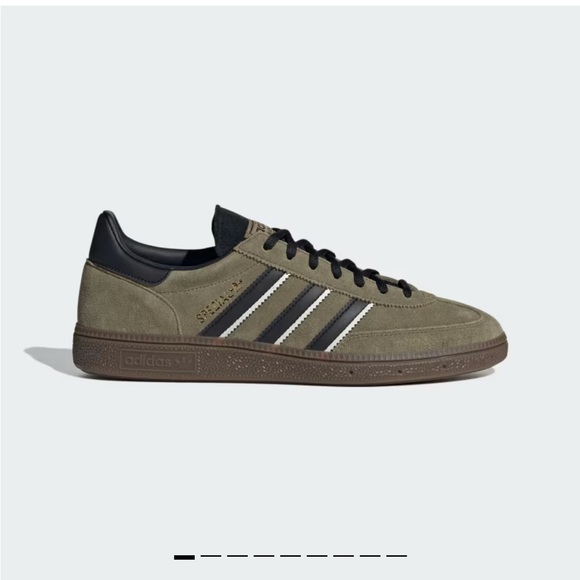 Adidas Handball Spezial in Focus Olive / Core Black / Crystal White, Size 4.5 - Picture 2 of 10